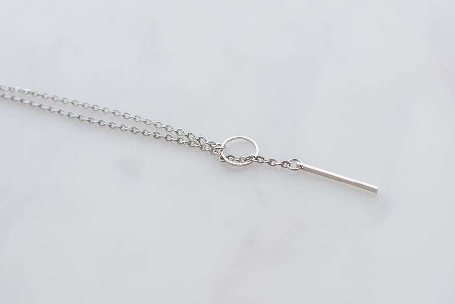 Silver Threader Necklace Sterling Ltd KK