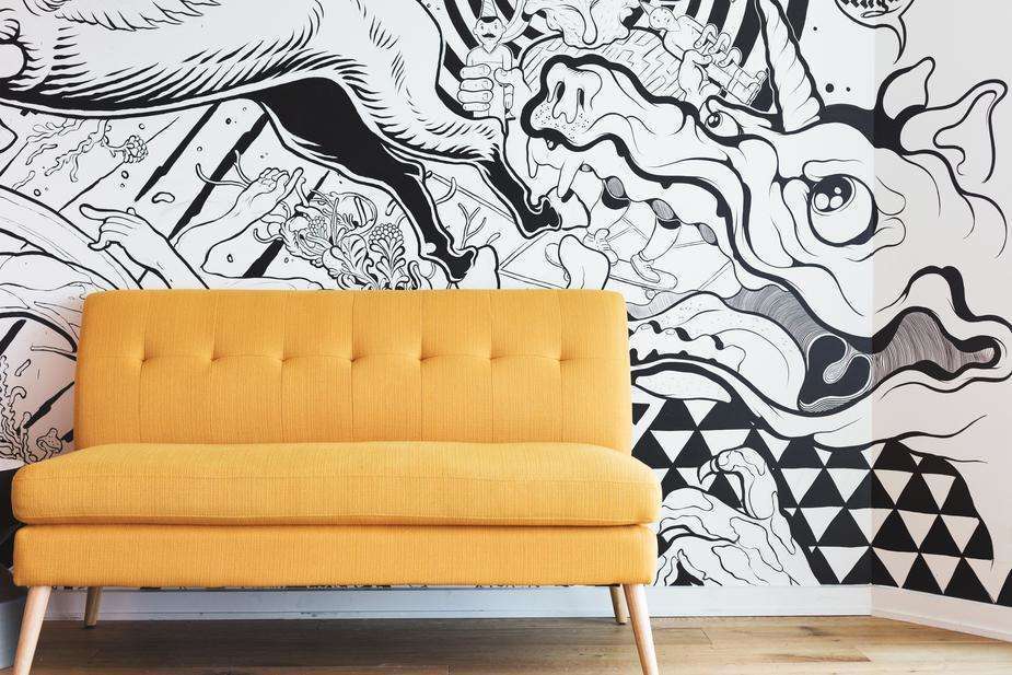 Yellow Sofa Home Sweet Home KK