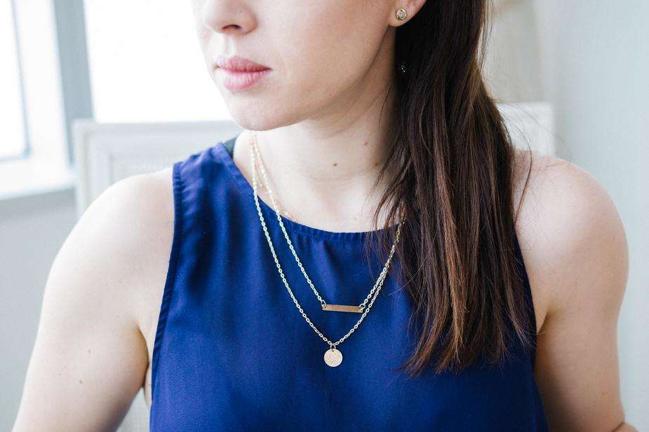 Testing HyK Dainty Gold Necklace educosm.myshopify.com